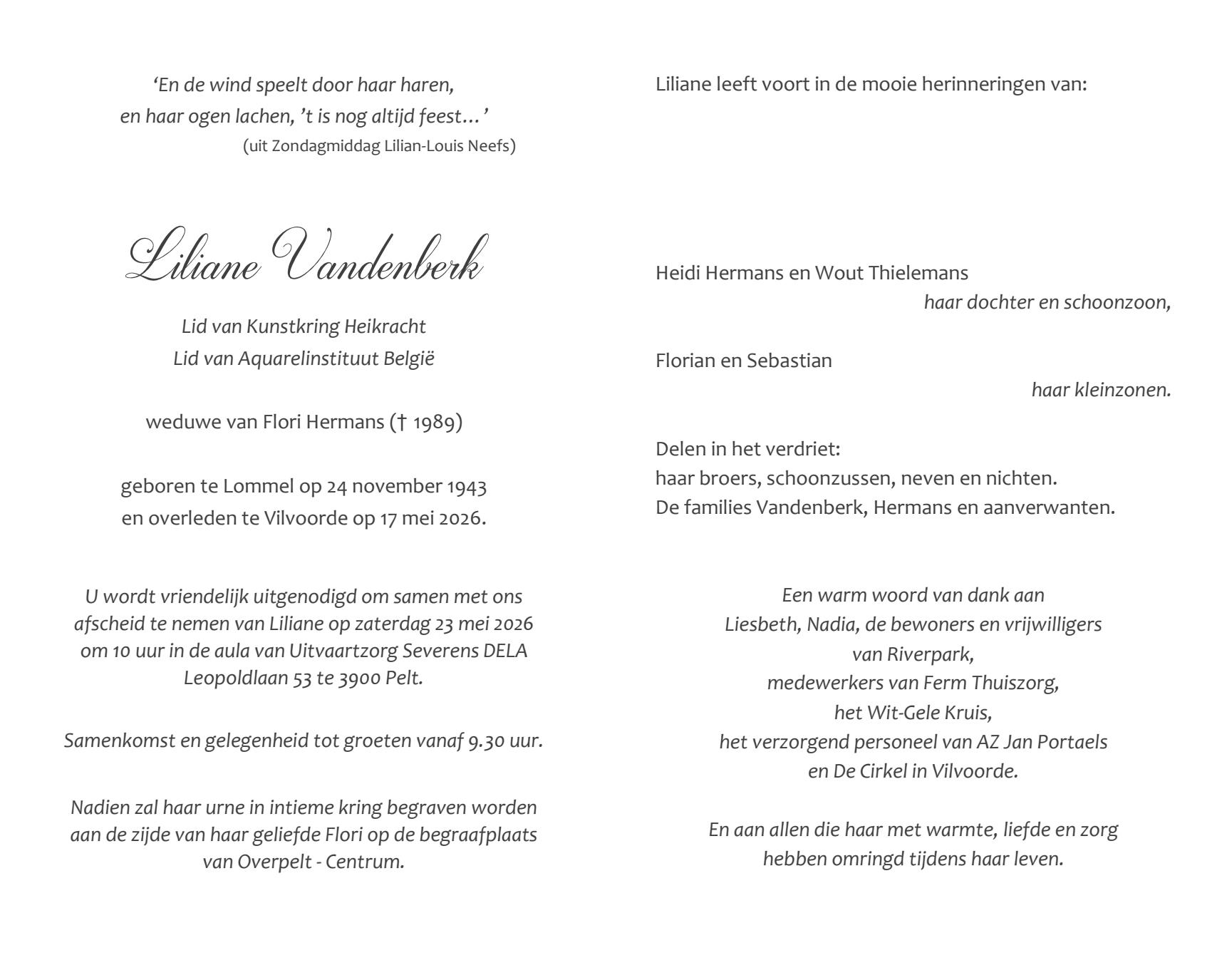 Letter Of Condolence