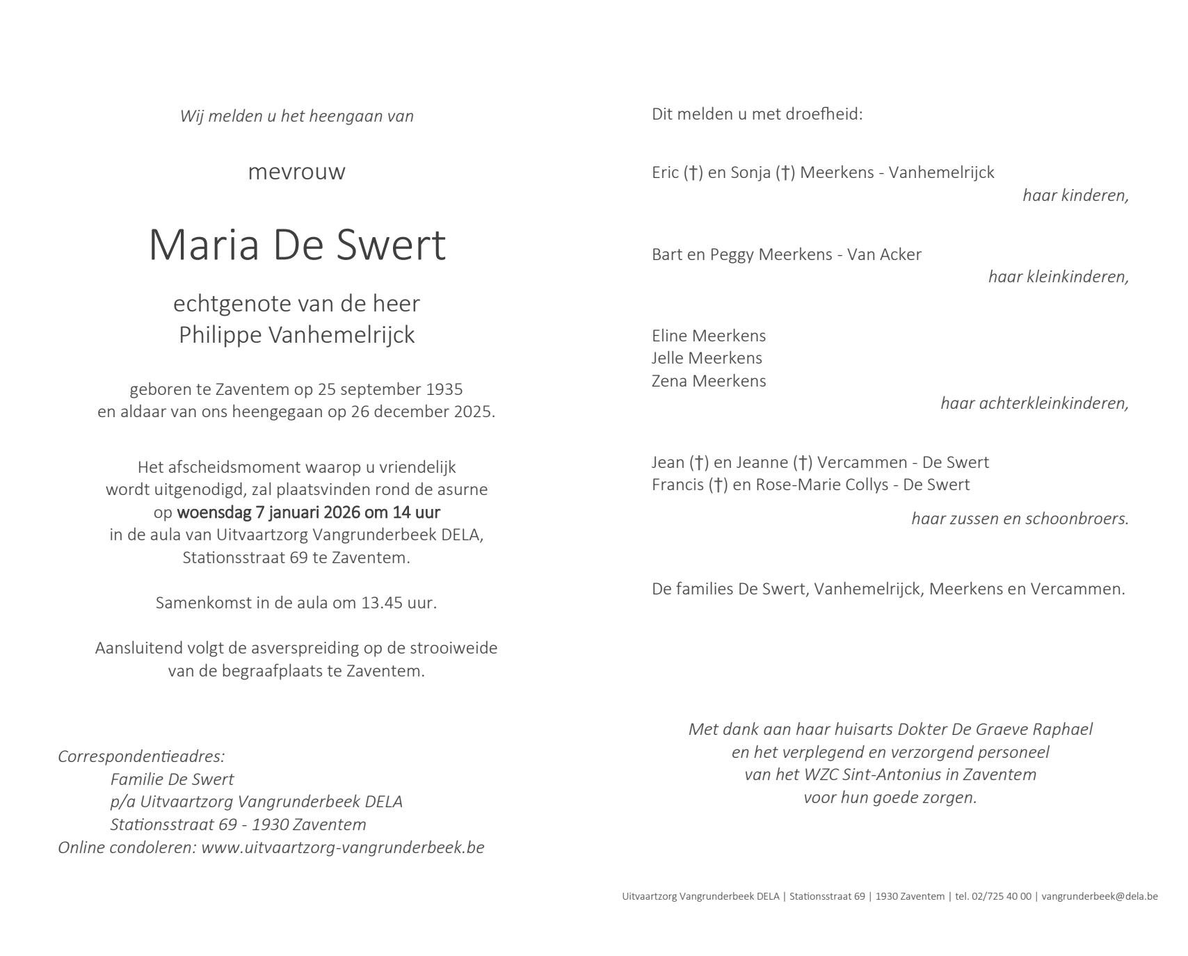 Letter Of Condolence