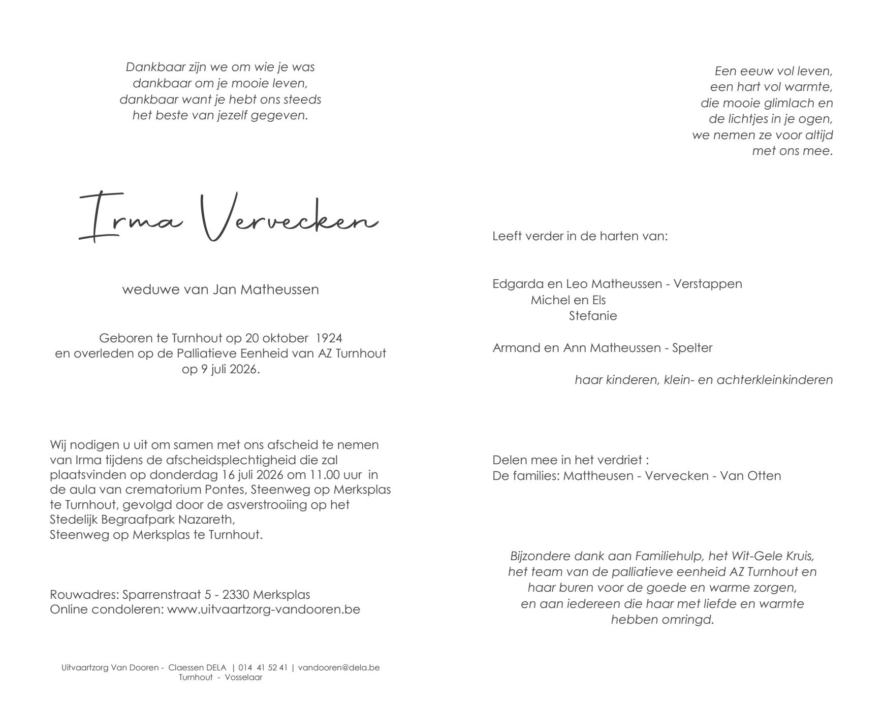 Letter Of Condolence