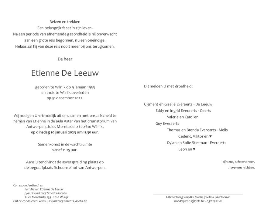 Letter Of Condolence