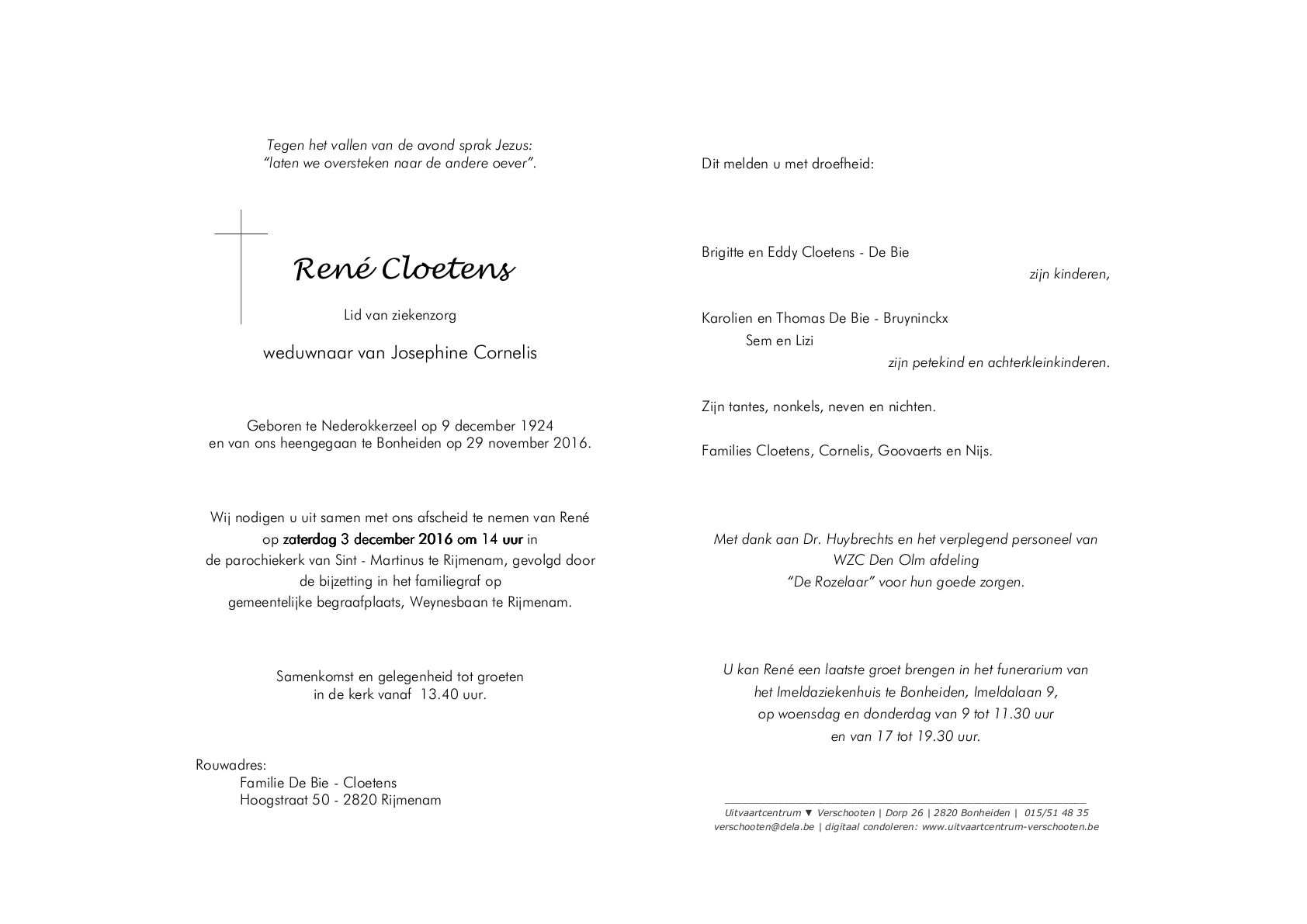 Letter Of Condolence