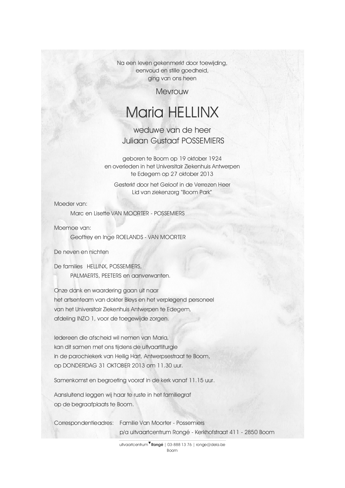 Letter Of Condolence