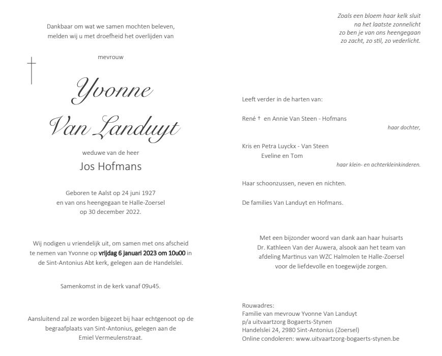 Letter Of Condolence