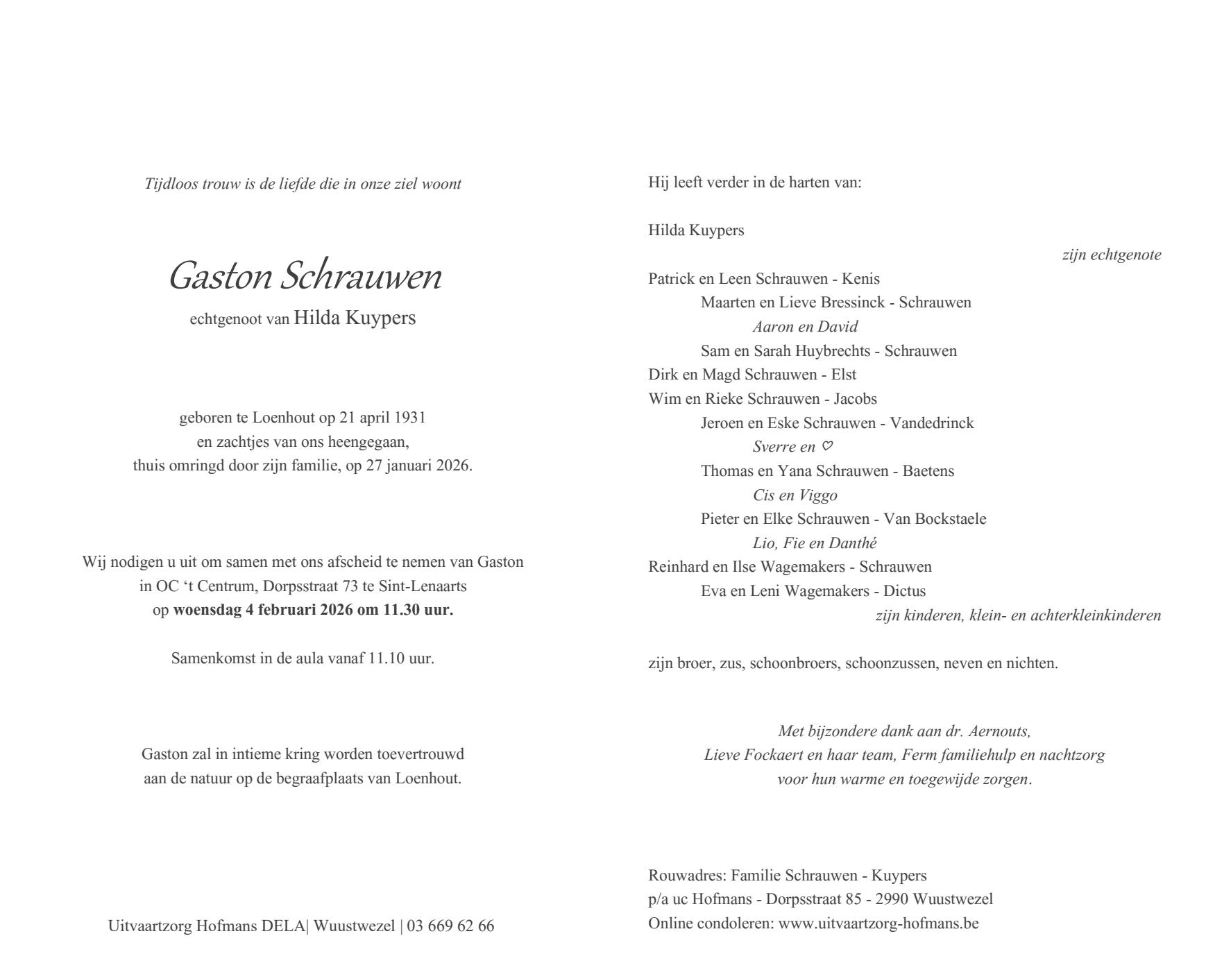 Letter Of Condolence