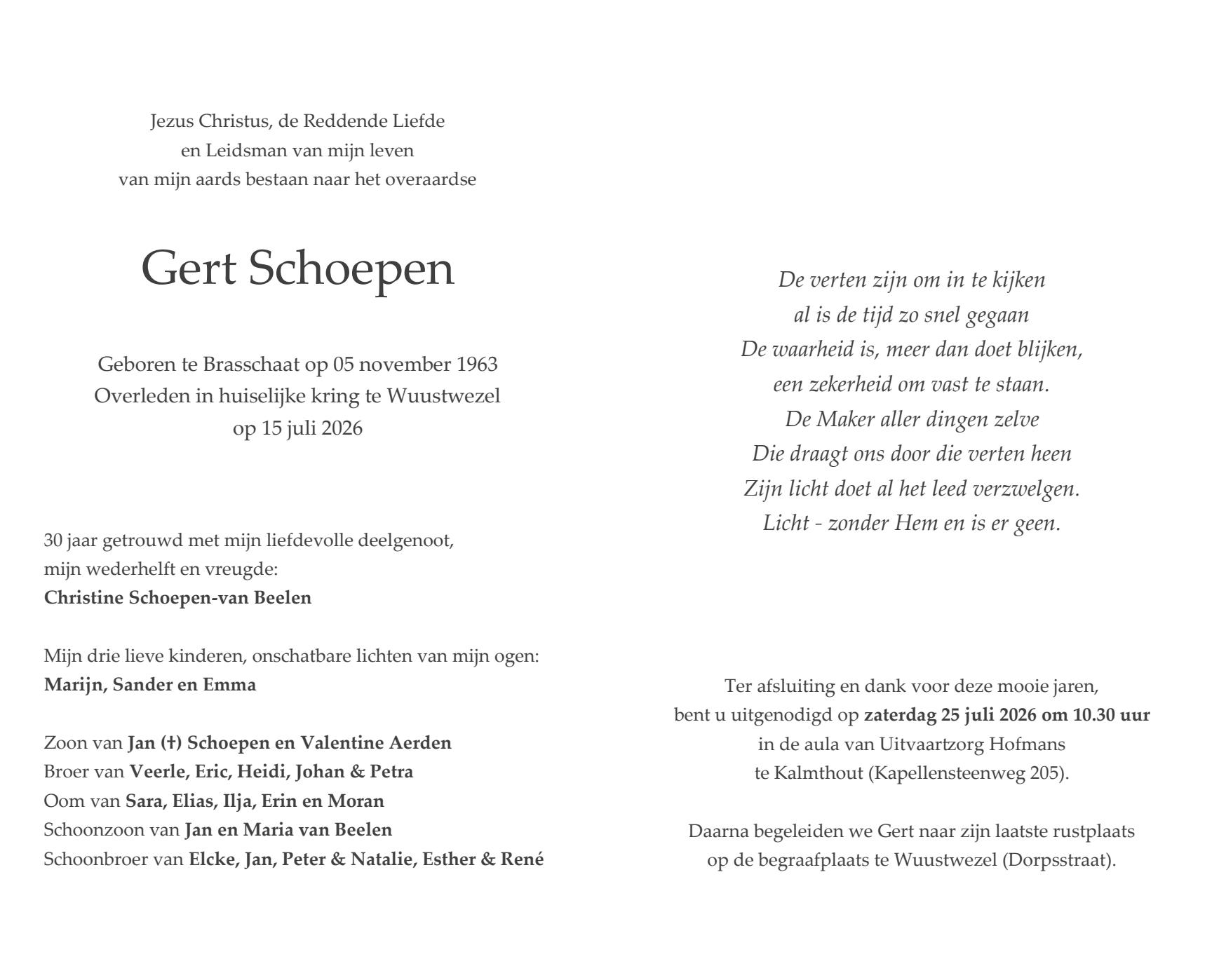 Letter Of Condolence