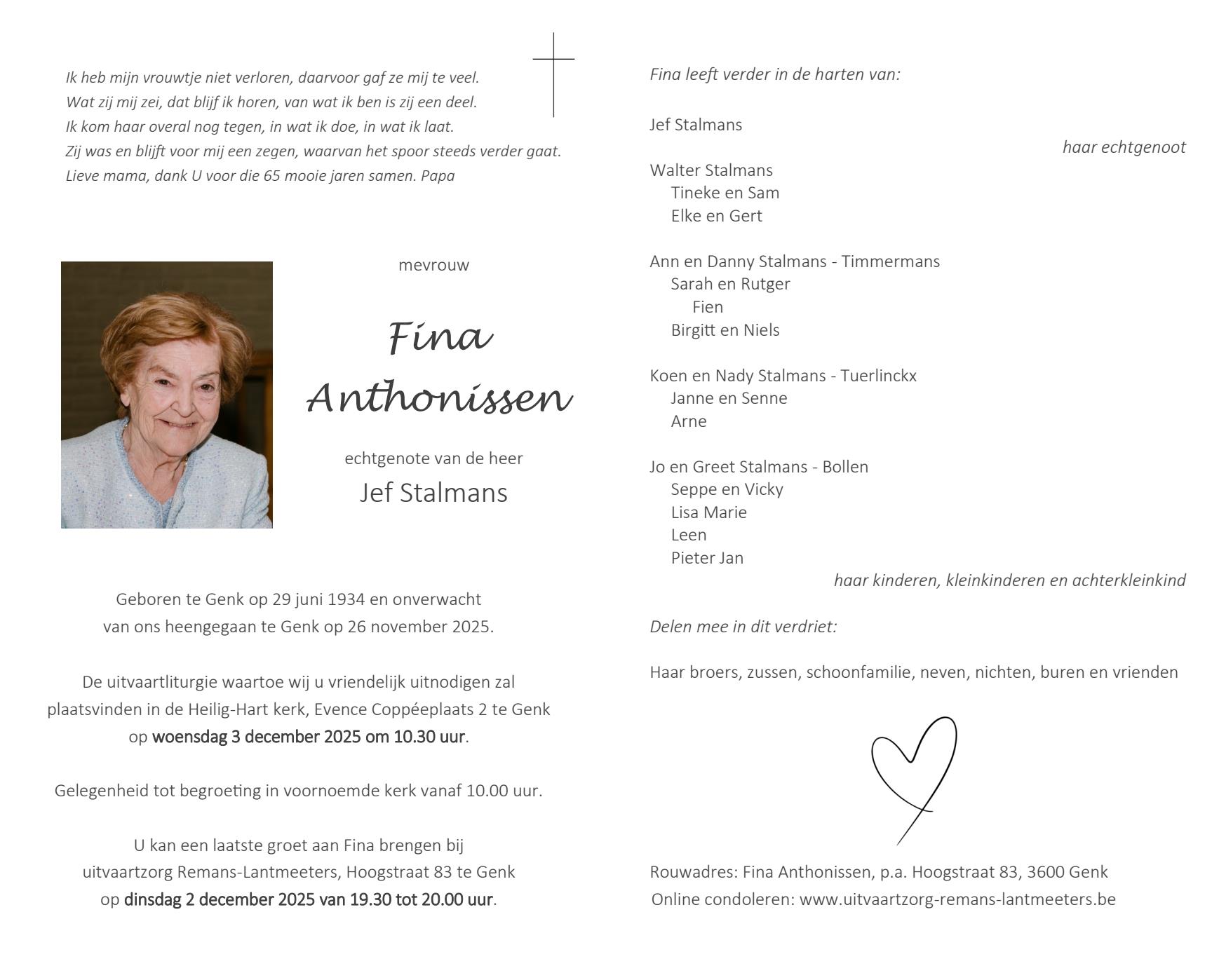 Letter Of Condolence