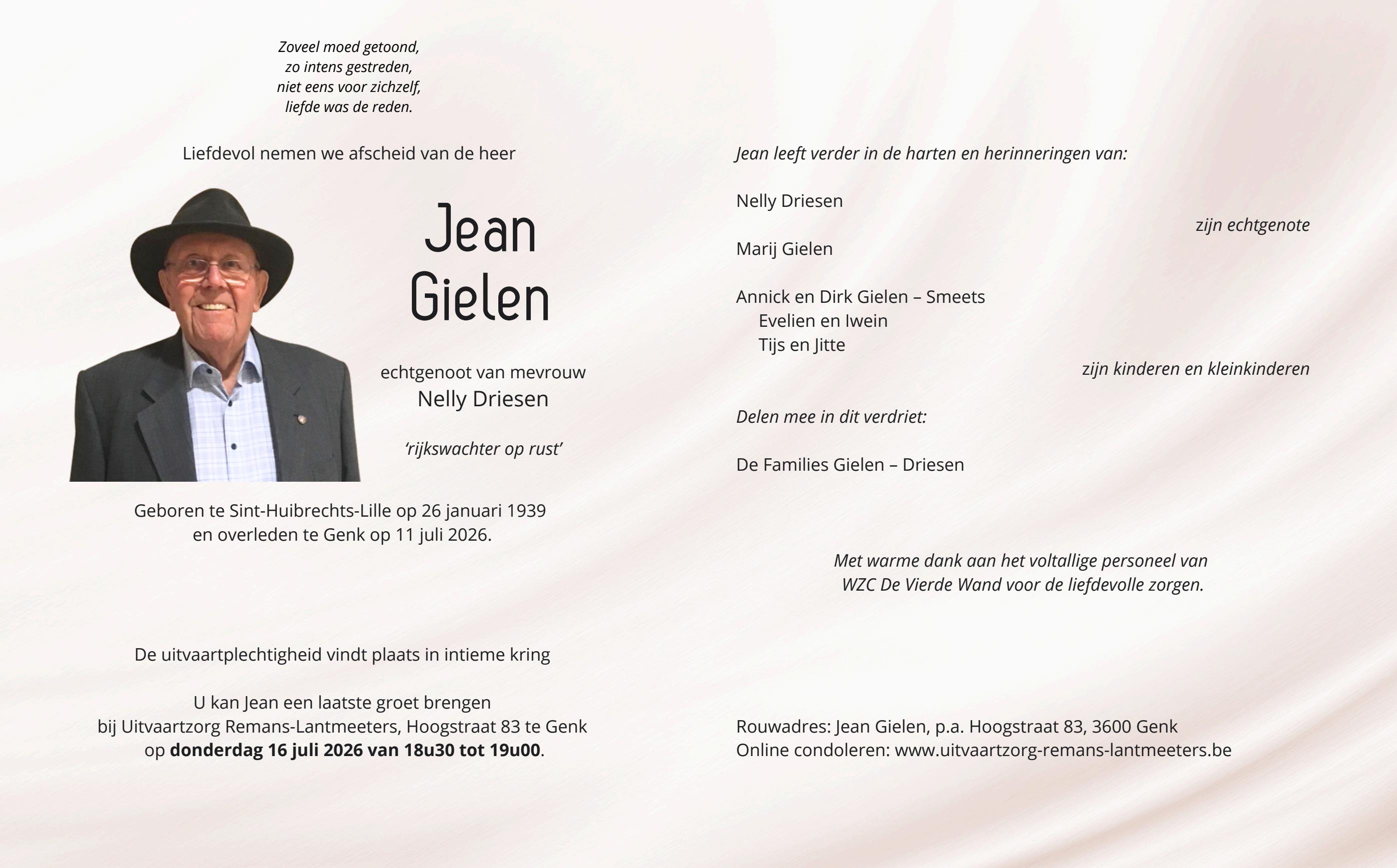 Letter Of Condolence