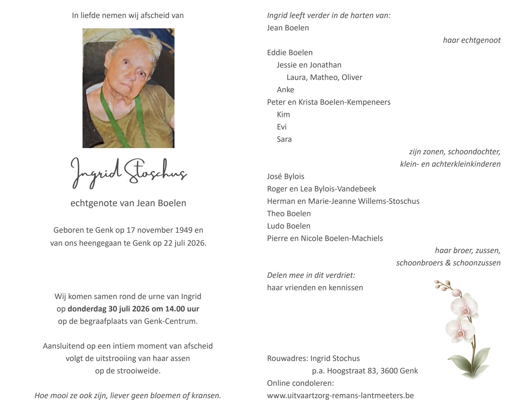 Letter Of Condolence