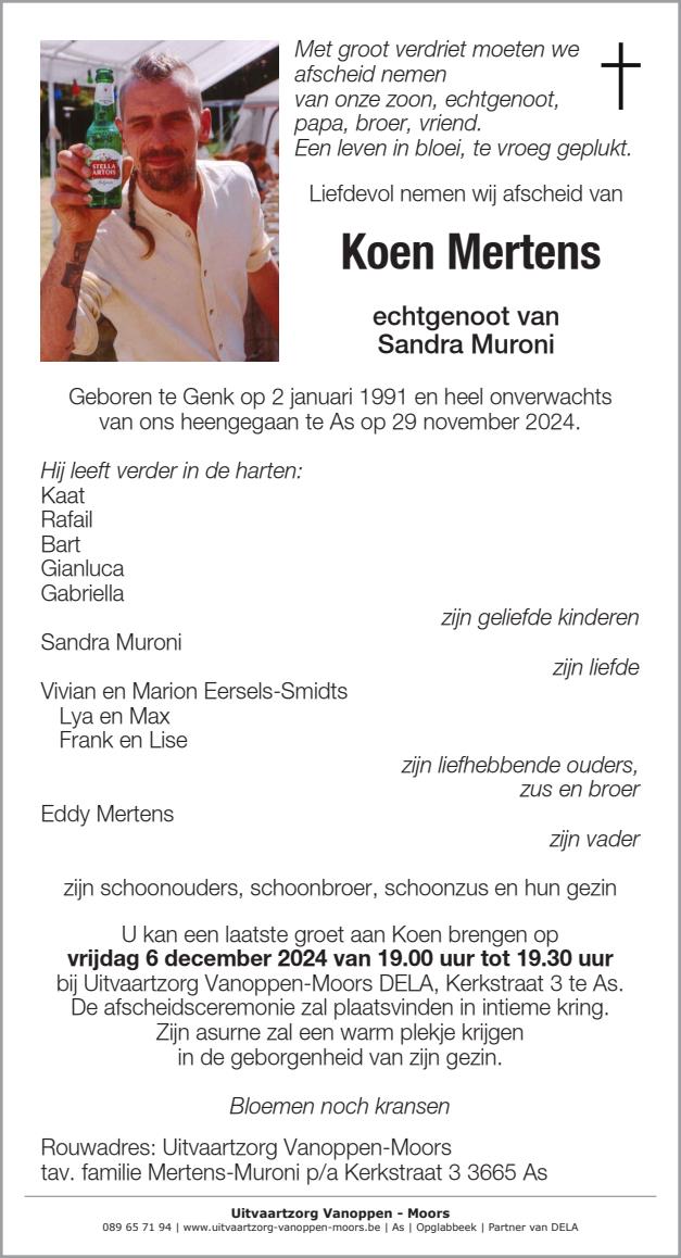 Letter Of Condolence