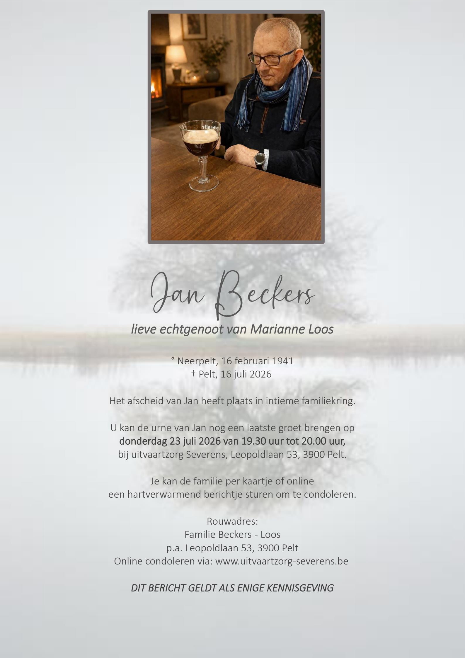 Letter Of Condolence