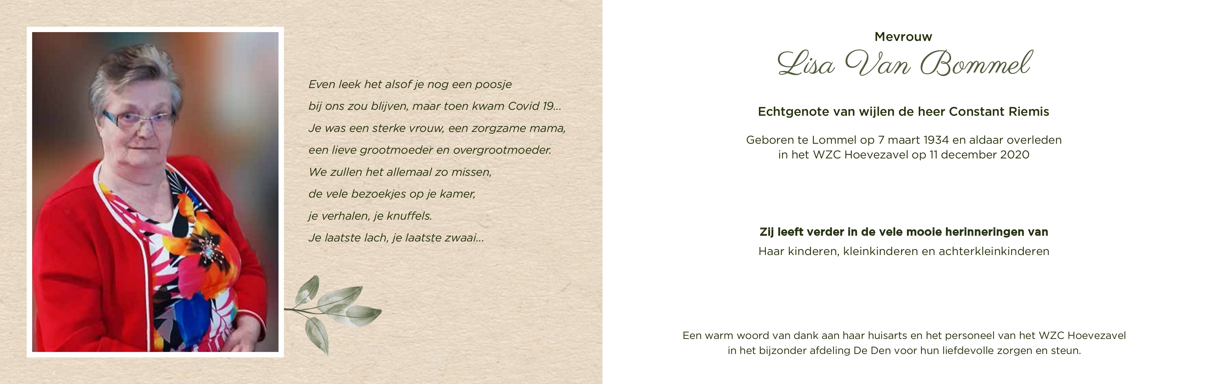 Letter Of Condolence