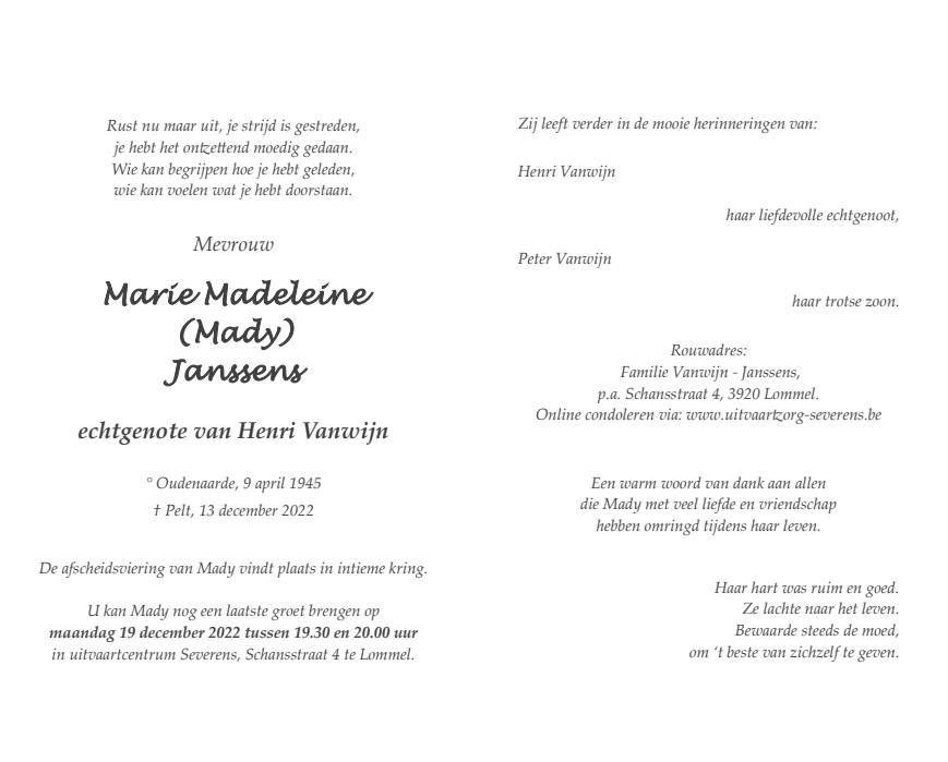 Letter Of Condolence