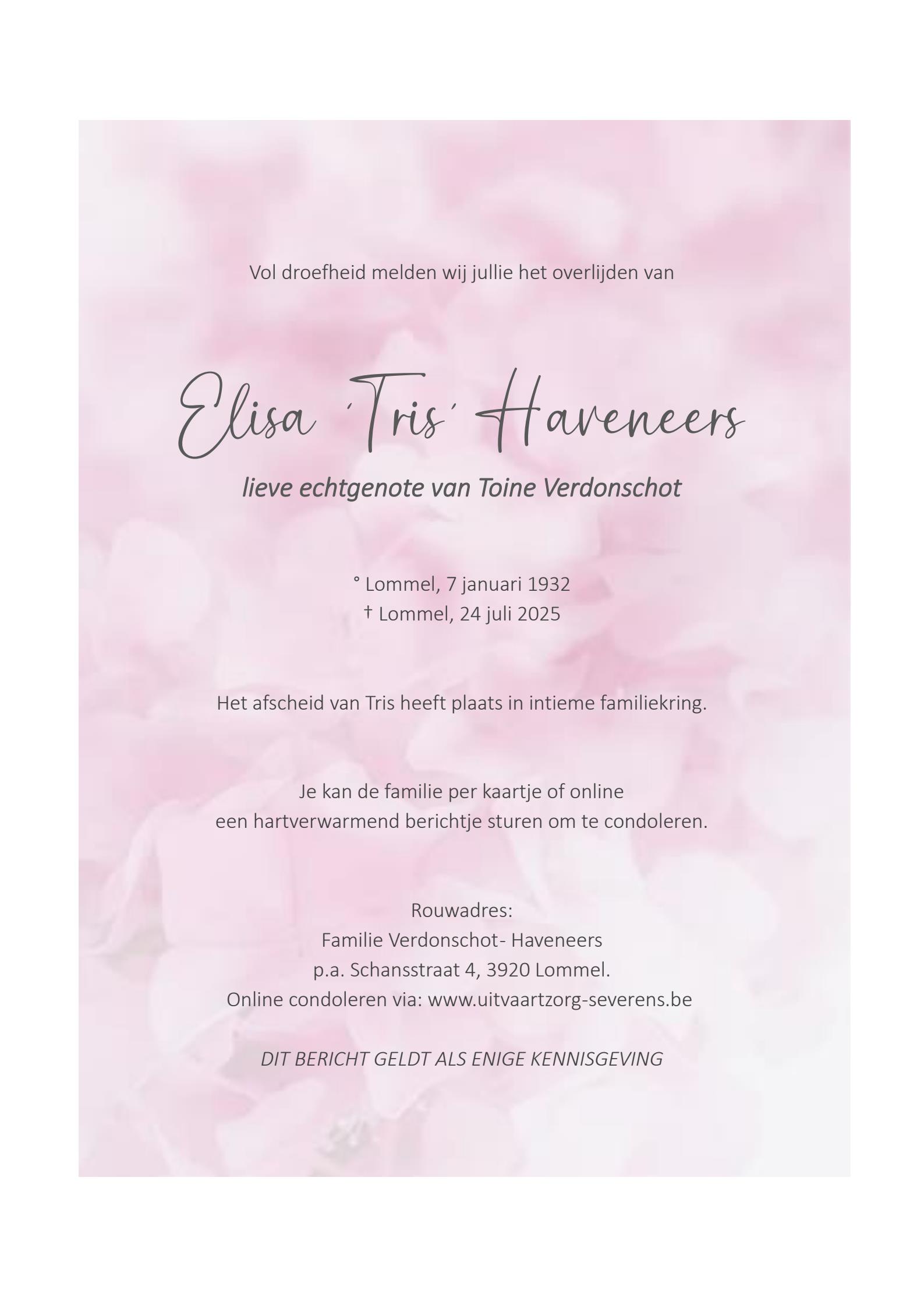 Letter Of Condolence