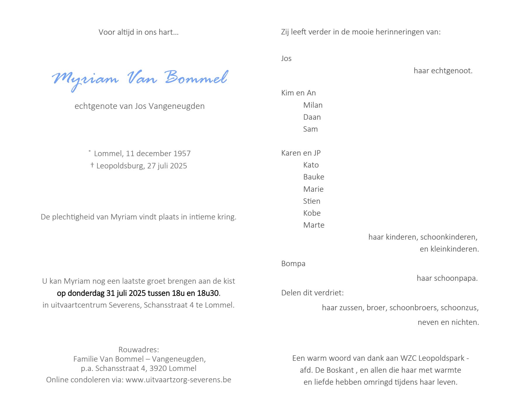 Letter Of Condolence