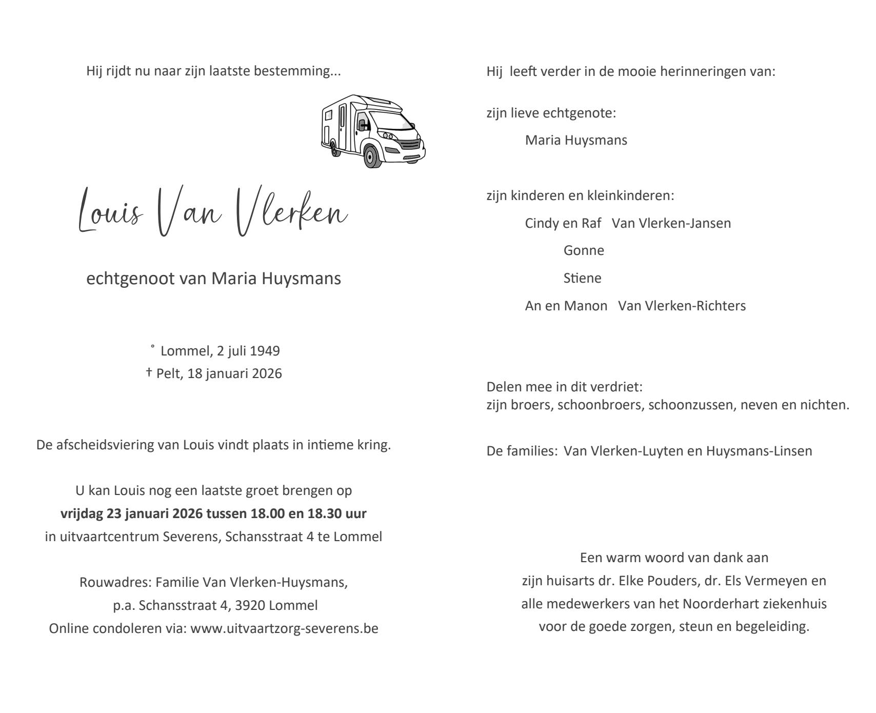 Letter Of Condolence