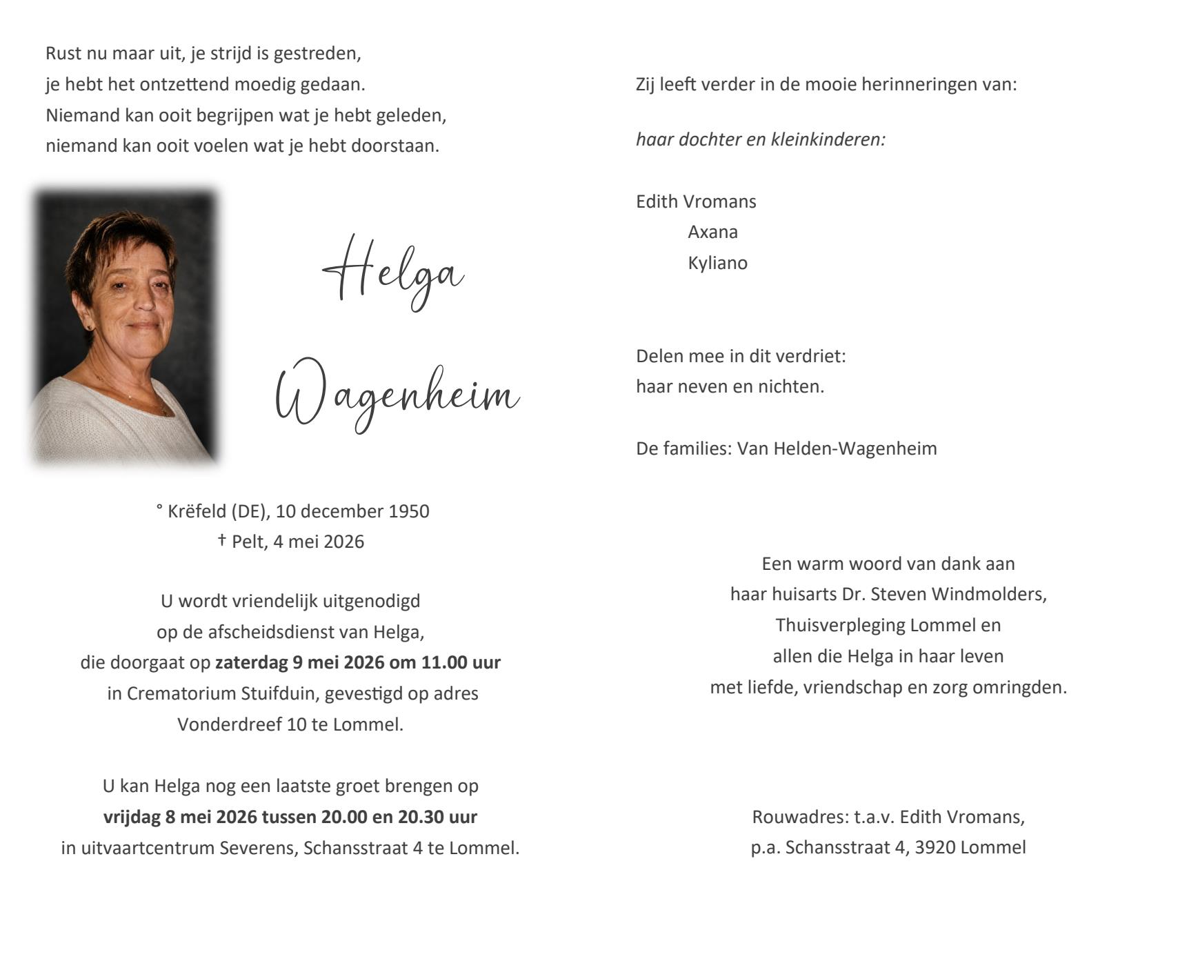 Letter Of Condolence