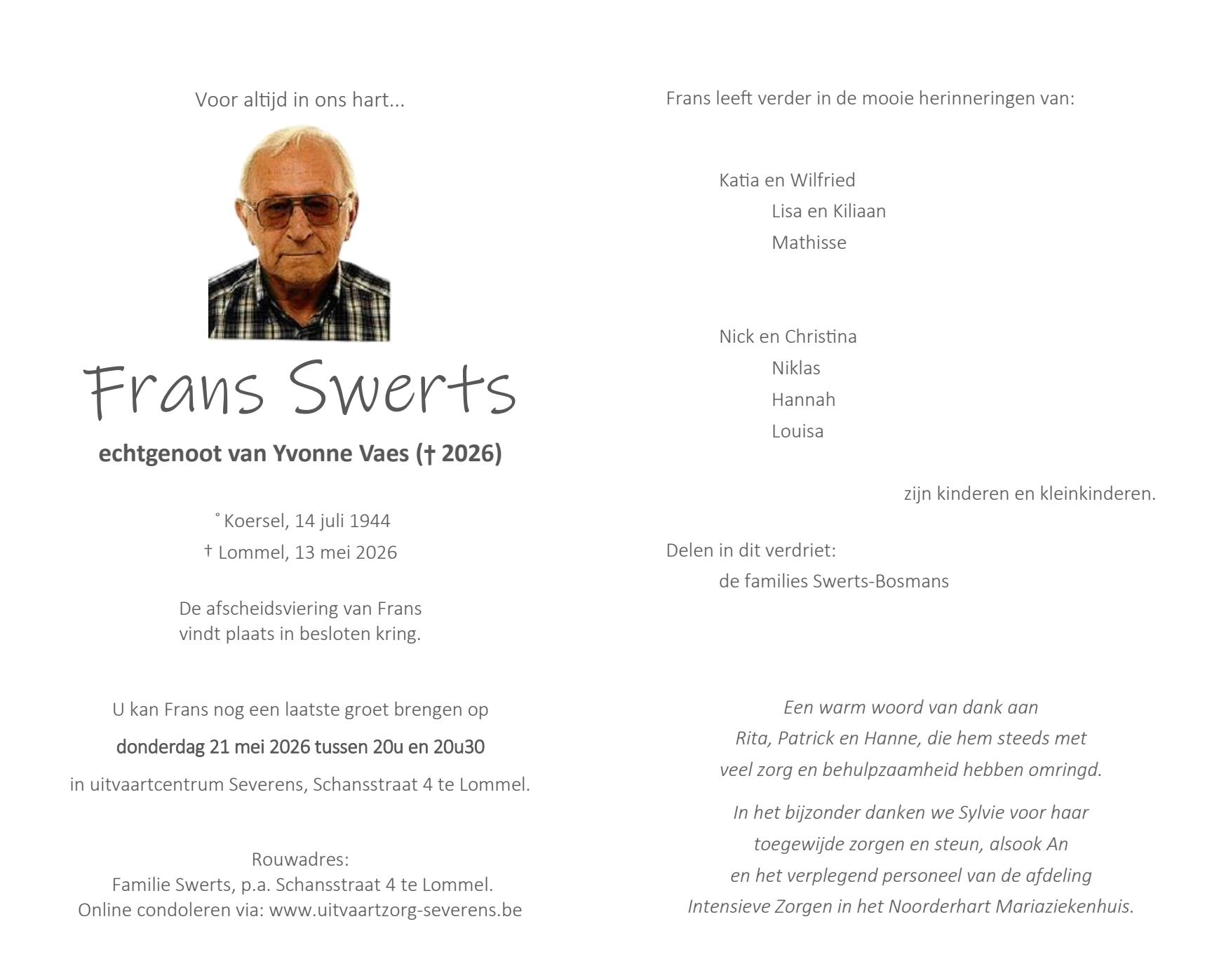 Letter Of Condolence