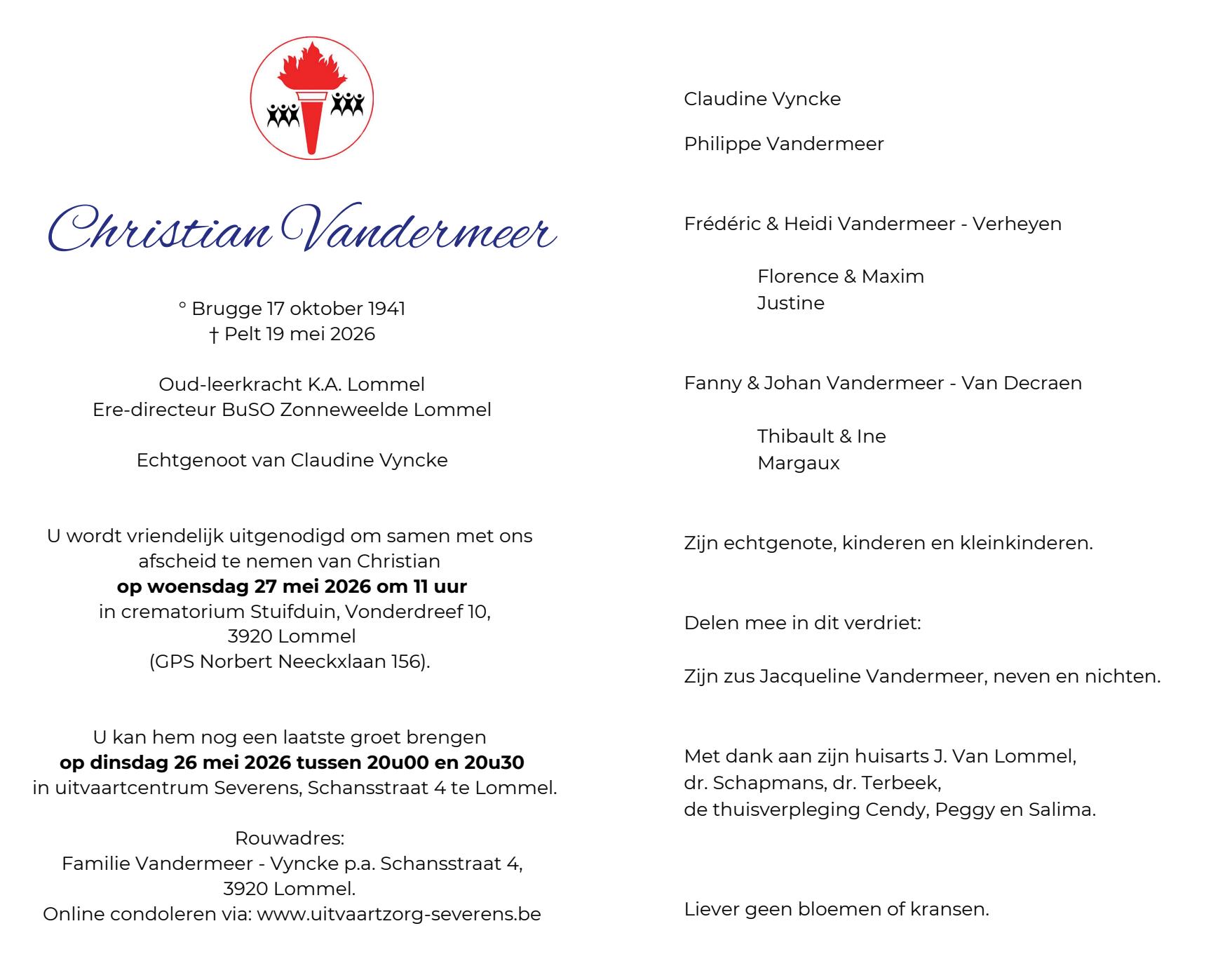 Letter Of Condolence