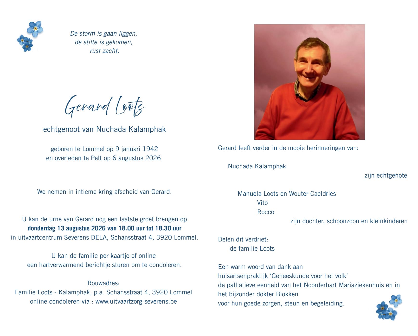 Letter Of Condolence