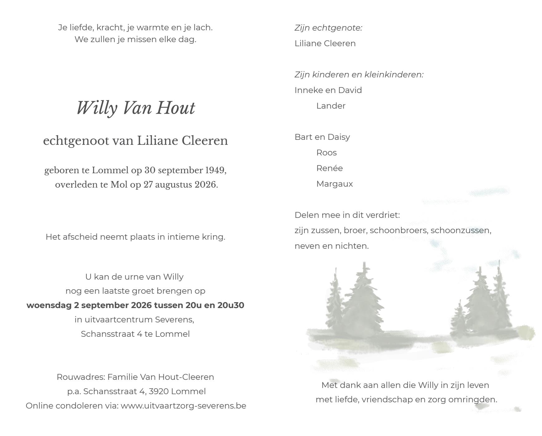 Letter Of Condolence
