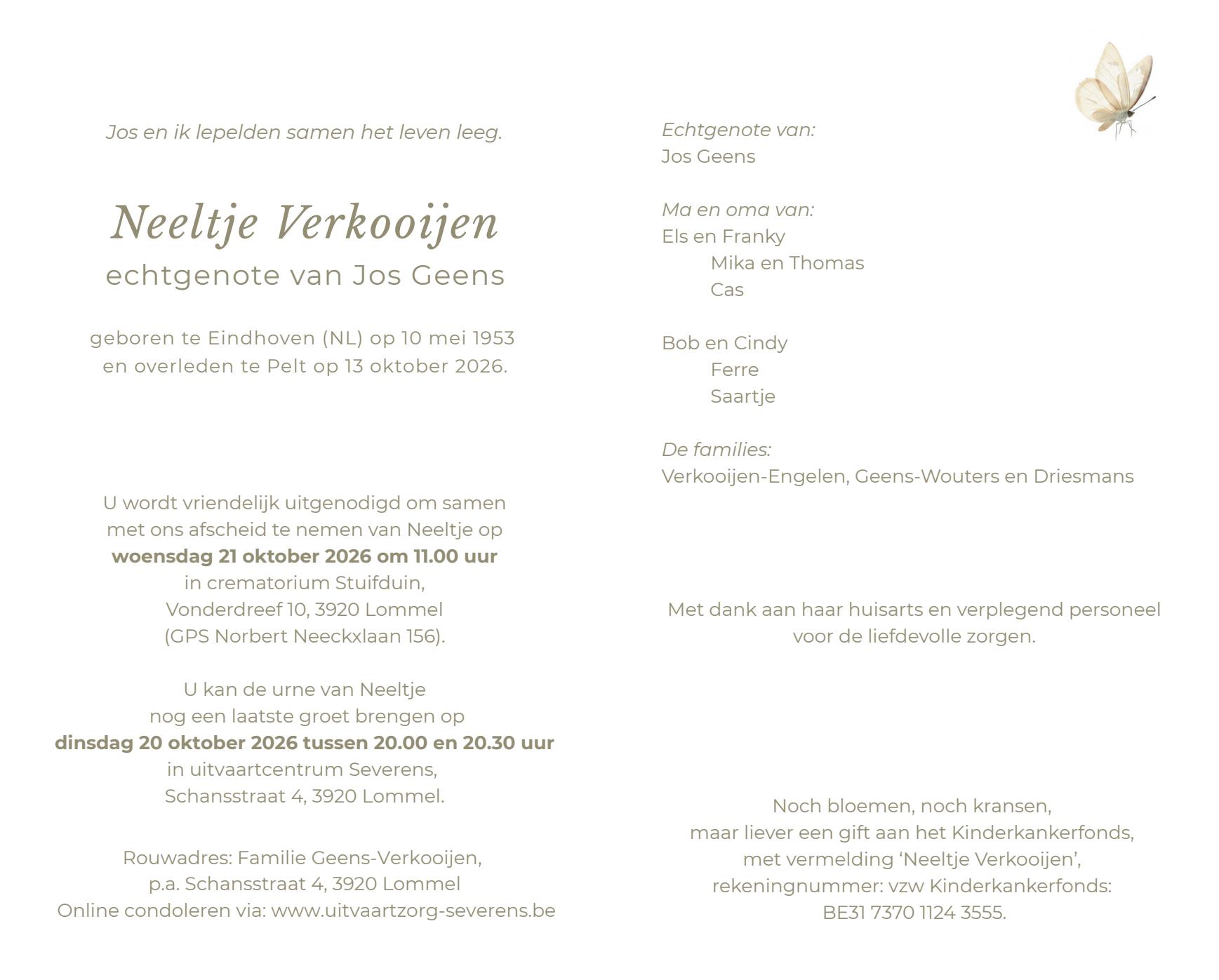 Letter Of Condolence