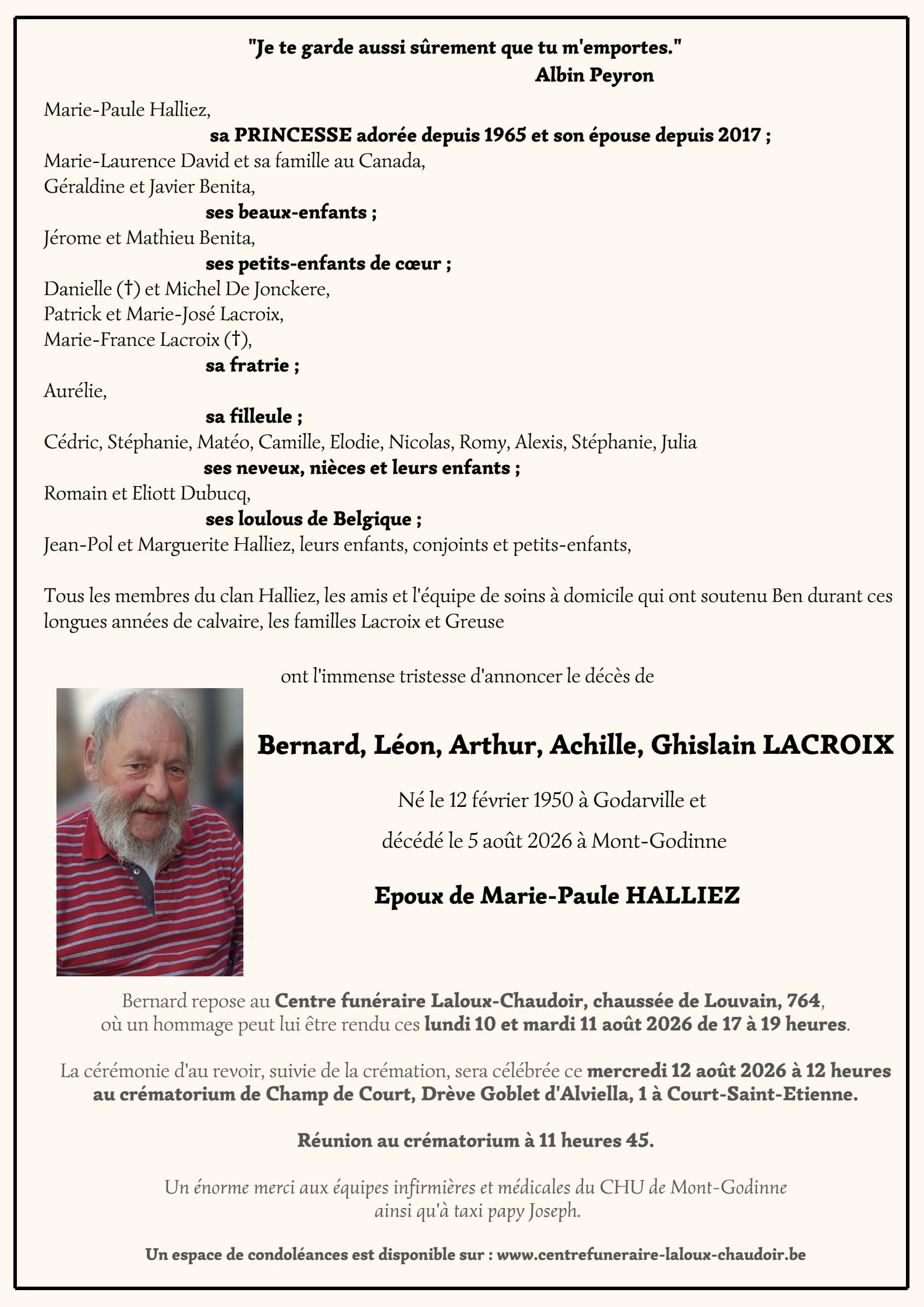 Letter Of Condolence