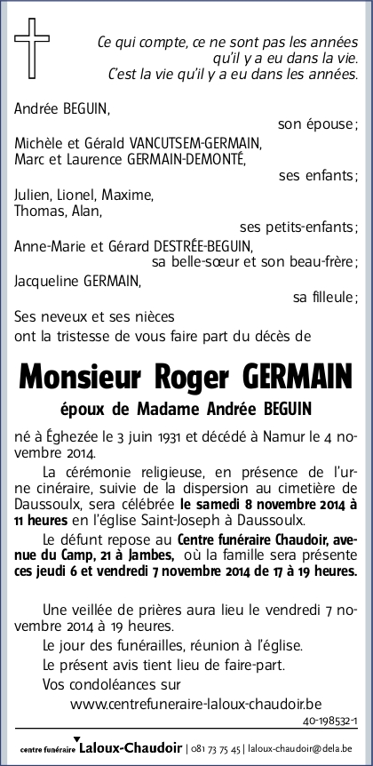 Letter Of Condolence