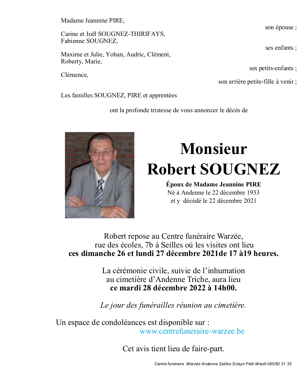 Letter Of Condolence