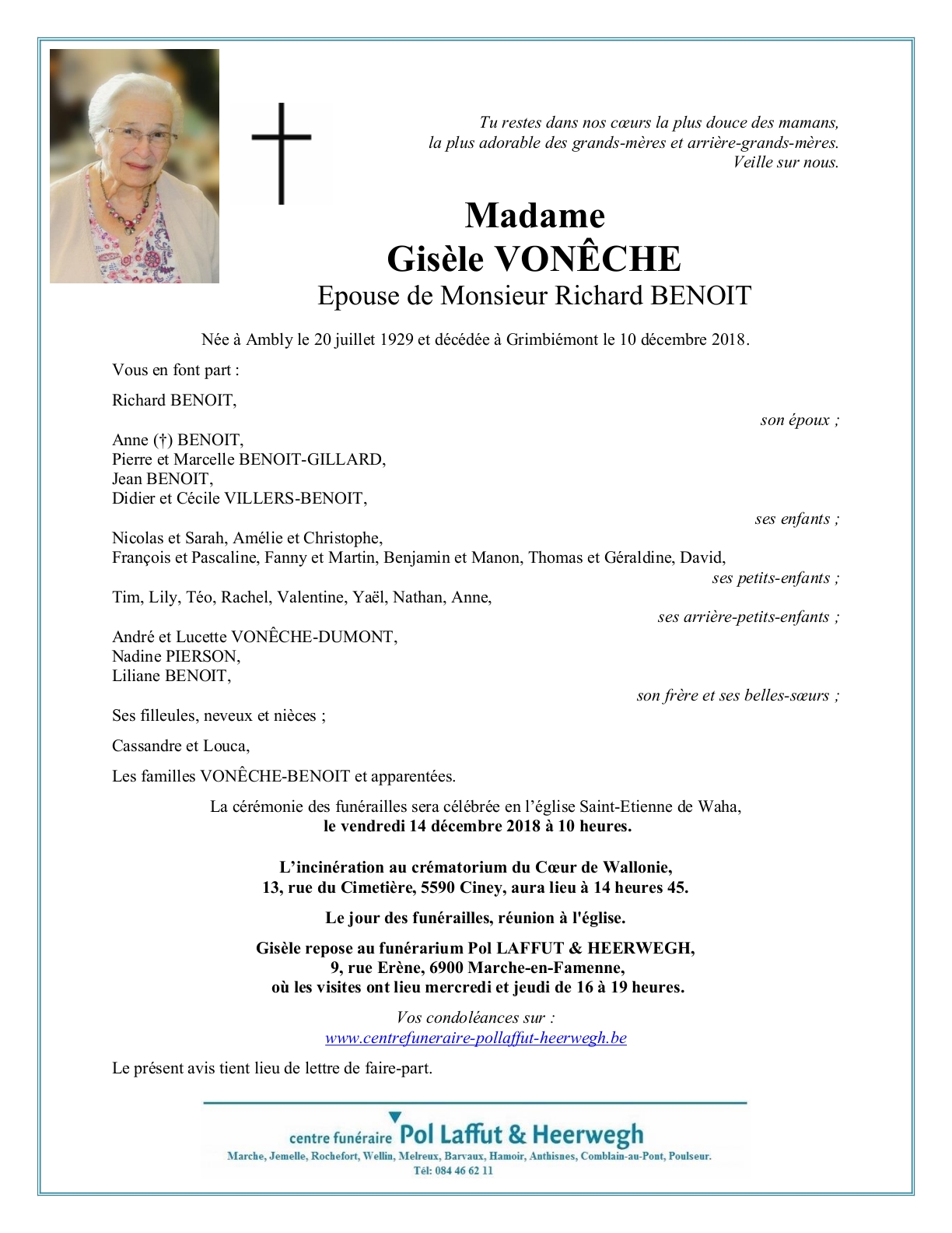 Letter Of Condolence