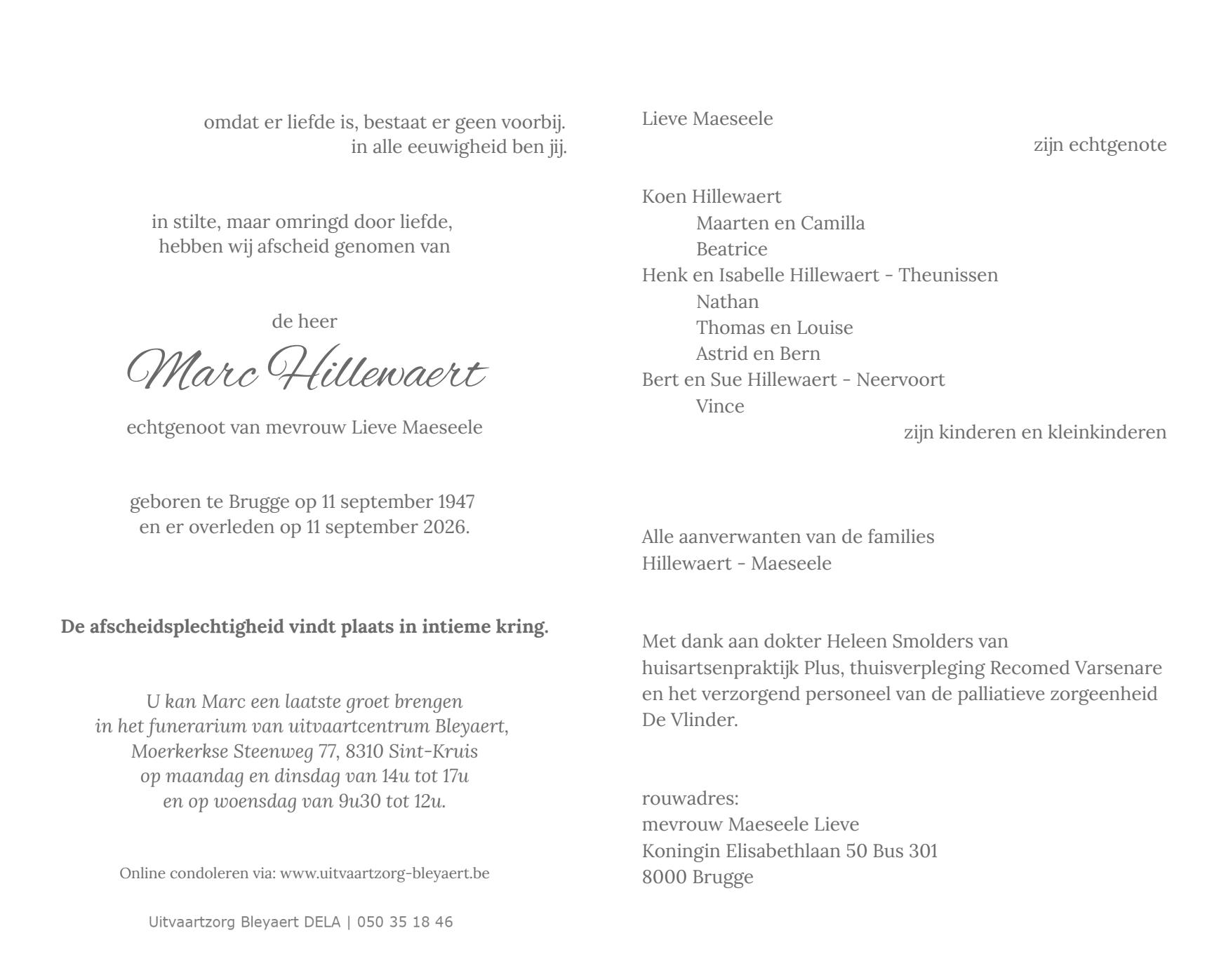 Letter Of Condolence