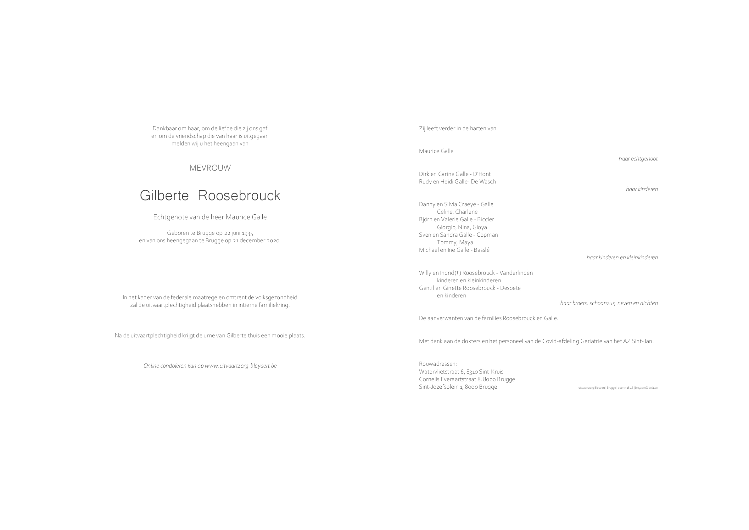 Letter Of Condolence