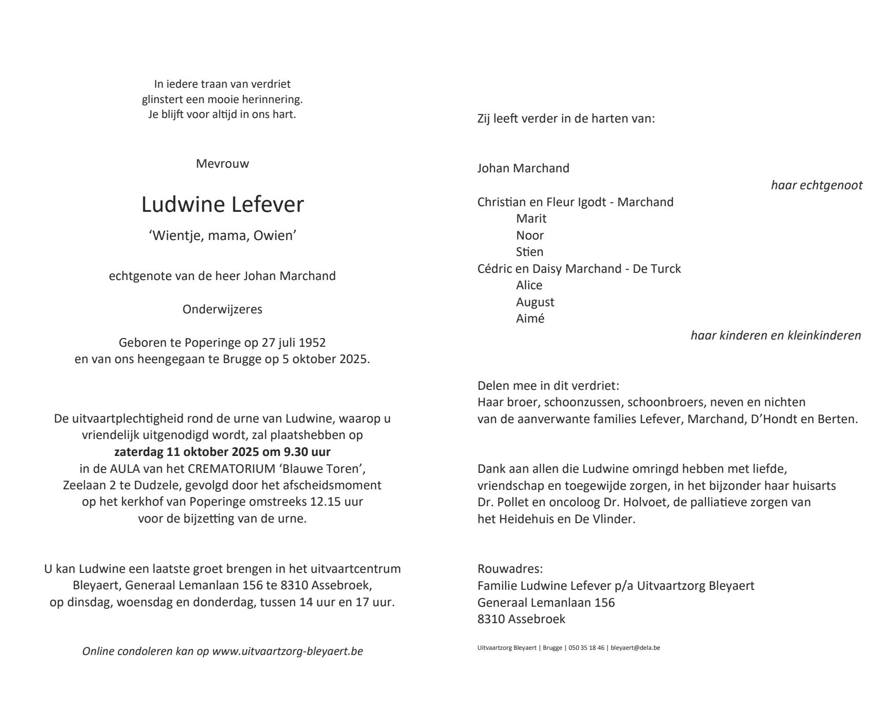 Letter Of Condolence