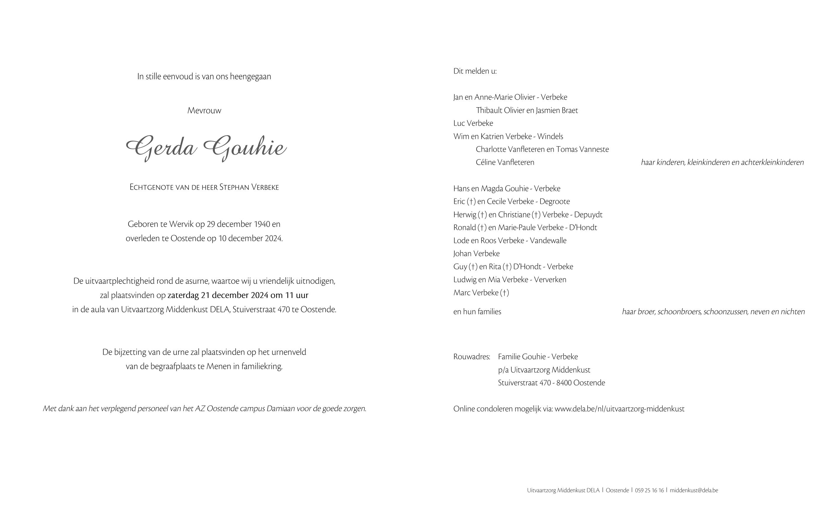 Letter Of Condolence