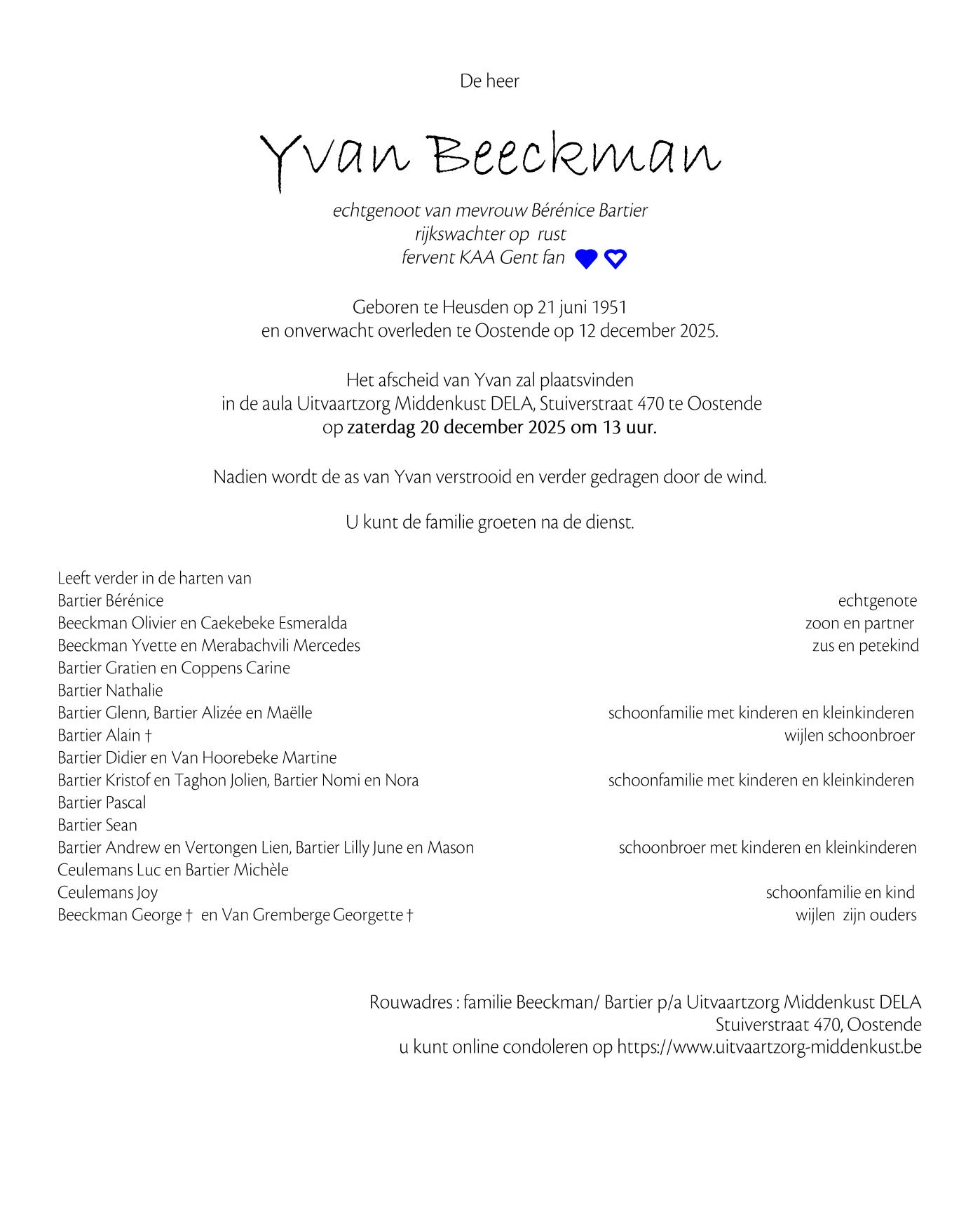 Letter Of Condolence