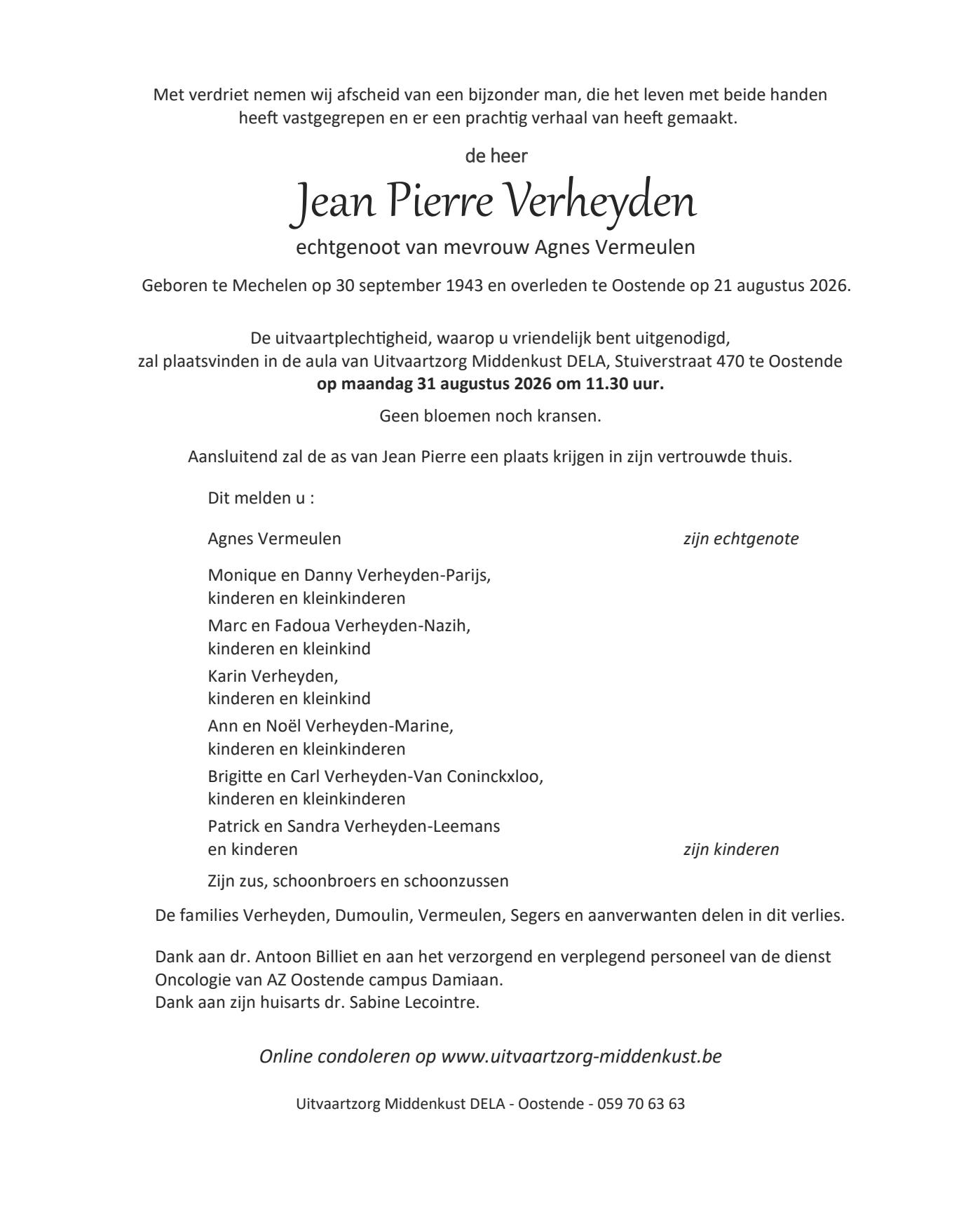 Letter Of Condolence