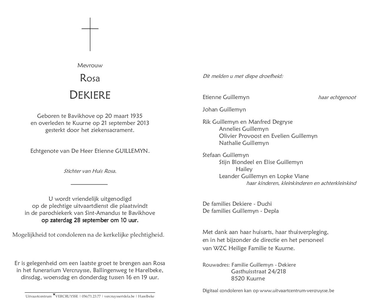 Letter Of Condolence