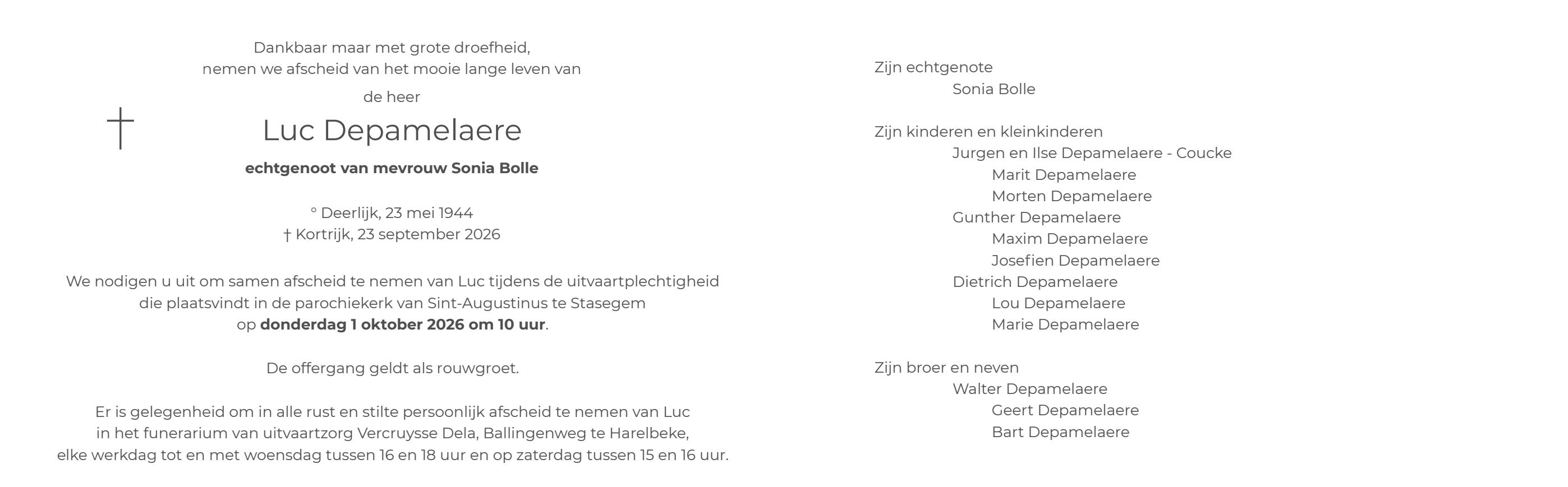 Letter Of Condolence