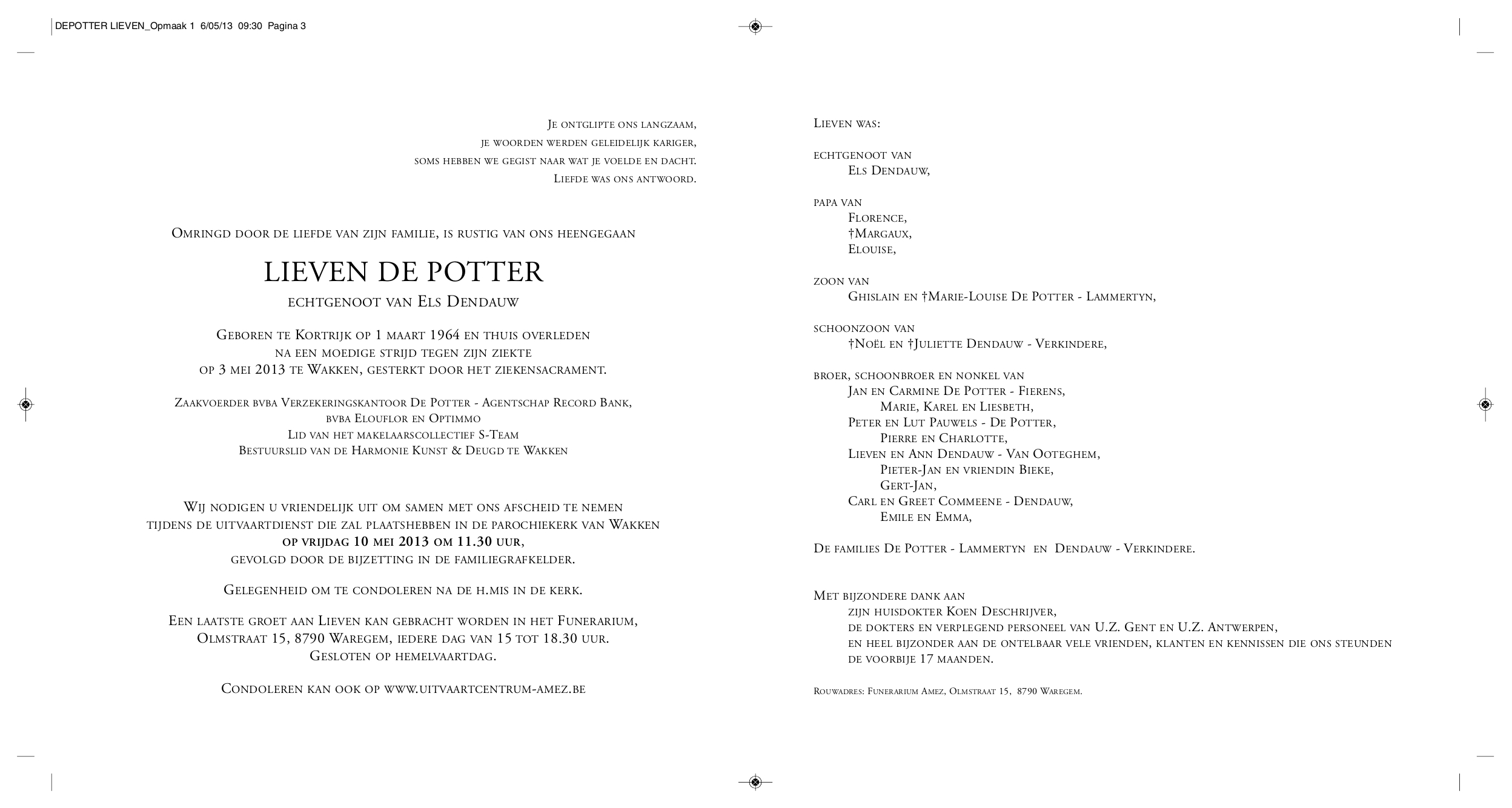 Letter Of Condolence