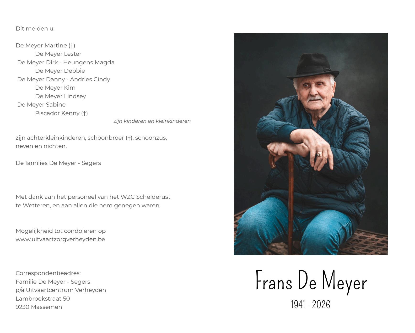 Letter Of Condolence