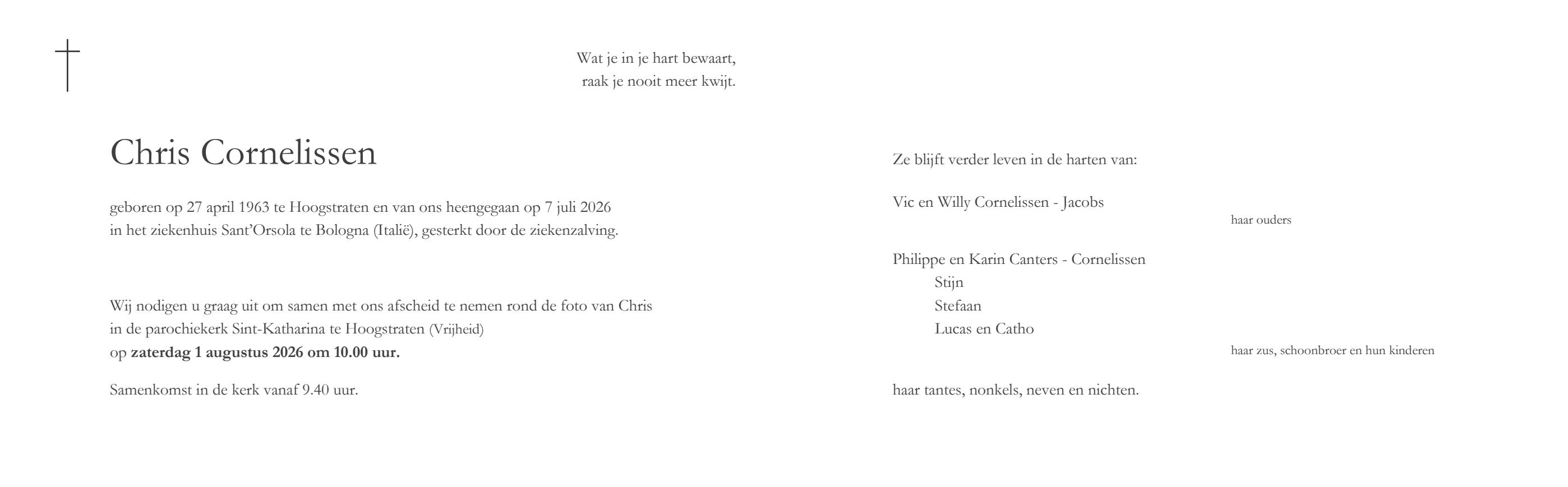 Letter Of Condolence